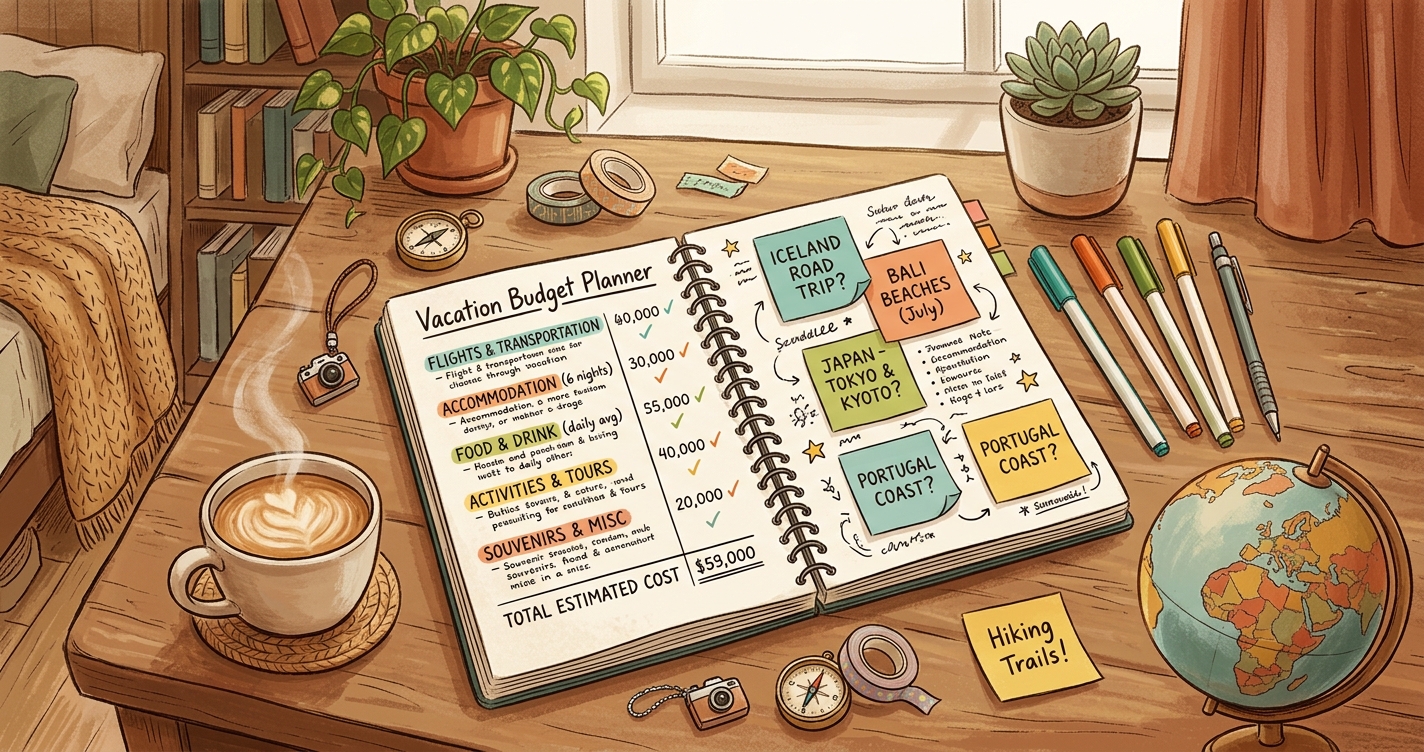 Vacation Budget Planner 2026: How to Build a Travel Budget That Works